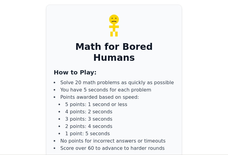 Math for Bored Humans