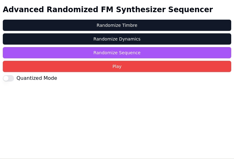 Randomized FM Synthesizer